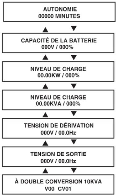 Tripp Lite SU10000RT3UPM - Informations affichage – mode à double conversion - 2