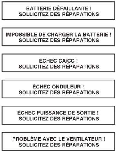 Tripp Lite SU10000RT3UPM - Échec de l'auto-vérification - 1
