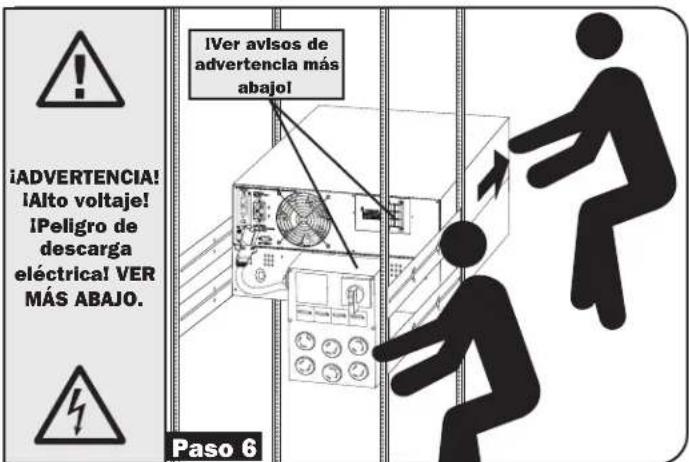 Tripp Lite SU10000RT3UPM - IADVERTENCIA! ¡Alto voltaje! ¡Peligro de descarga eléctrica! VER MÁS ABAJO. - 5