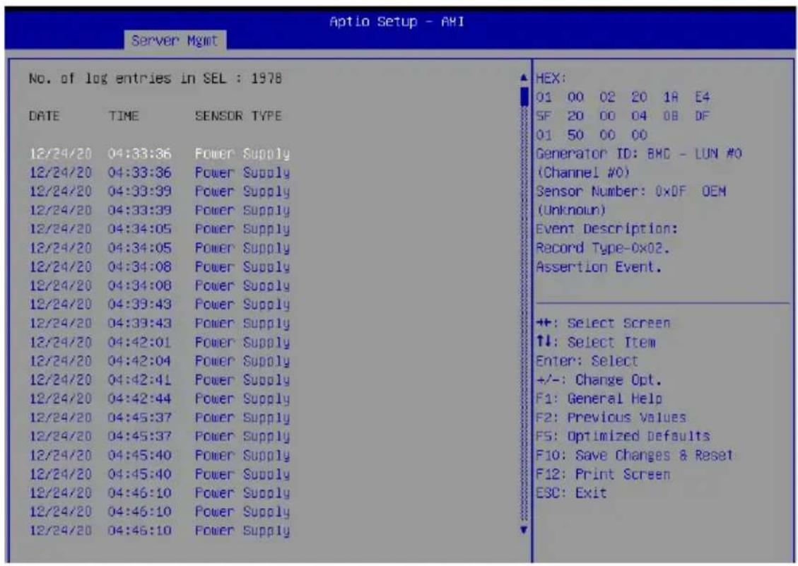 ASUS ESC4000-E10S - 查看系统事件记录（View System Event Log） - 1