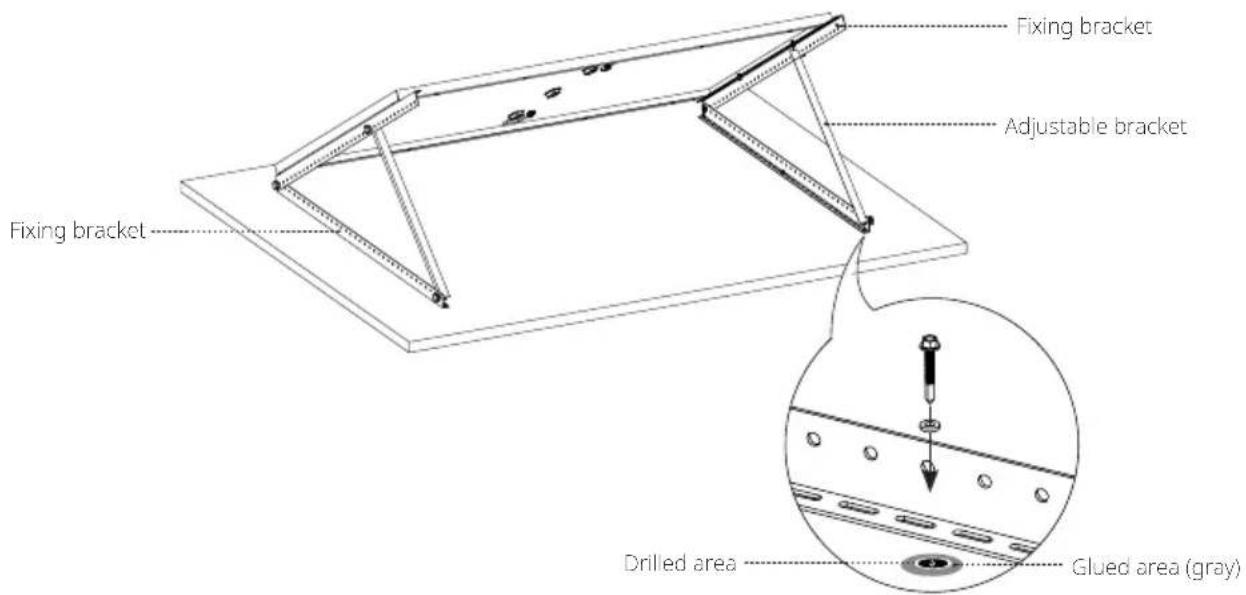 ECOFLOW Solar Panel 400W - Tilt Mount Bracket Installation - 1