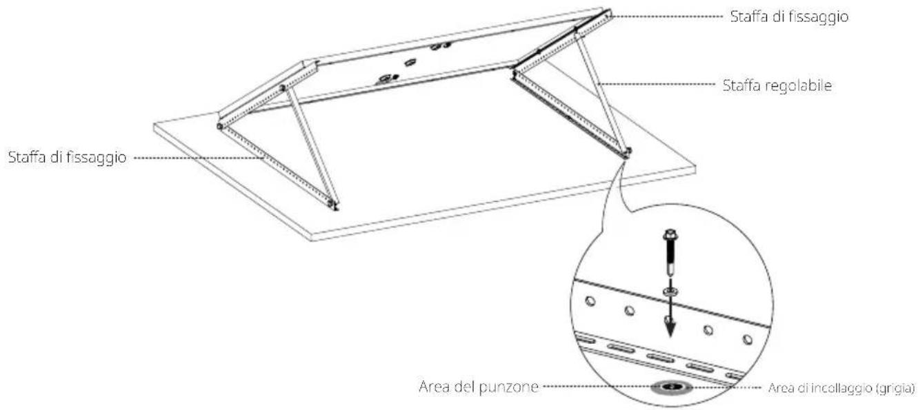 ECOFLOW Solar Panel 400W - Installazione della staffa triangolare - 1