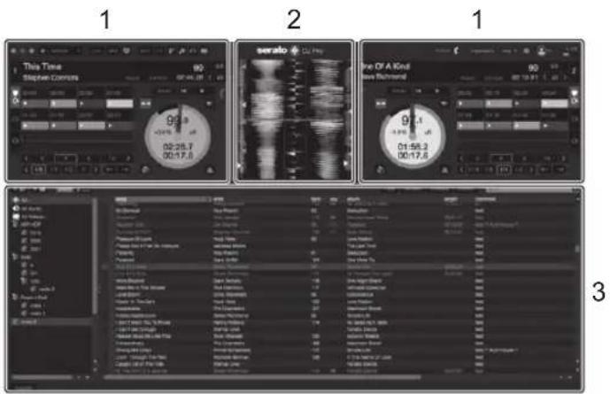 PIONEER DDJ-REV5 - Écran de Serato DJ Pro lorsqu'un morceau est chargé - 1