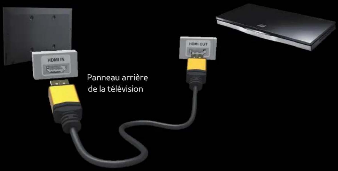 SAMSUNG PS51E6580 - Utilisation d'un HDMI (jusqu'à 1080p) - 1