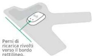 Cda Perni di ricarica rivolti verso il bordo rettilineo.