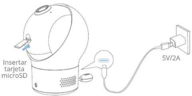 Insertar tarjeta microSD 5V/2A