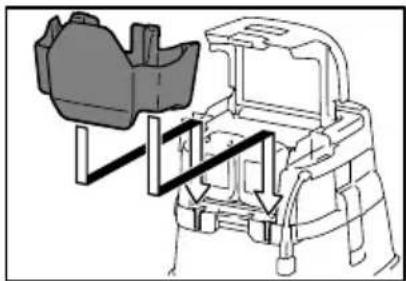 MAKITA XCV04 - Installing the tool box - 1