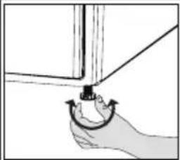 BEKO B5T6824WS1 - Réglage des supports - 1