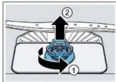 SIEMENS SR55ZS10ME - Filter verwijderen - 1