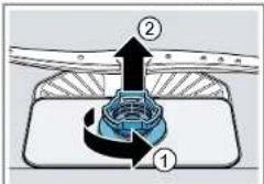 SIEMENS SR65ZX22ME - Fjernelse af filter - 1
