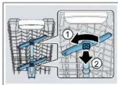 SIEMENS SR65ZX22ME - Demontaż ramienia natryskującego - 2