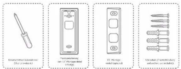 eufy Video Doorbell 2K (Battery-Powered) - Anbringen der Halterung - 1