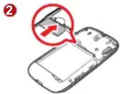 HUAWEI U8510 - Installation de la carte SIM - 2
