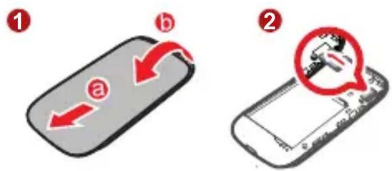 HUAWEI U8510 - Installation de la carte microSD (facultatif) - 1