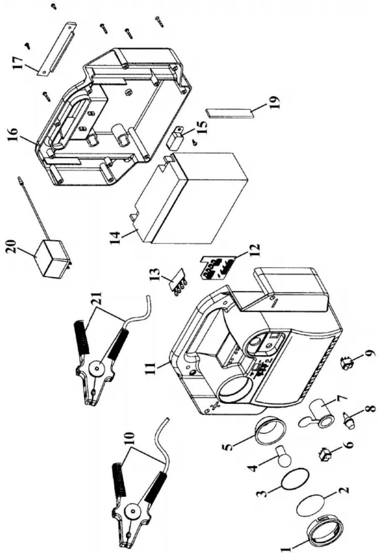 EINHELL EGS 3500 - Ersatzteilzeichnung EGS 3500 - 1