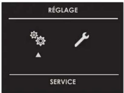 RÉGLAGE SERVICE
