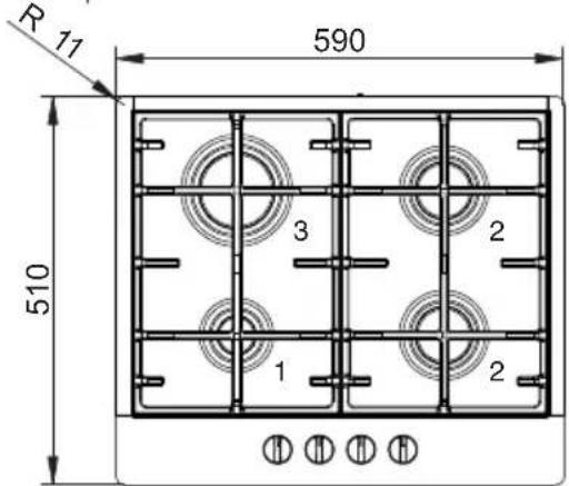 Fulgor Milano CPH 604 G X - Positioning (Fig. 2) - 4