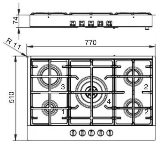 Fulgor Milano CPH 604 G X - Colocación (Fig. 2) - 6