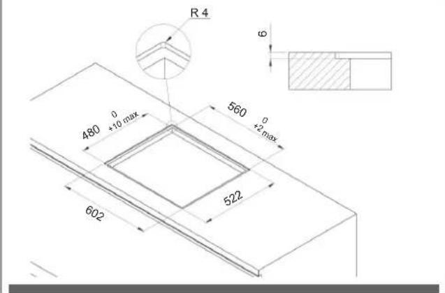 Fulgor Milano FHH 600 ID TC BK - 3.3.A INSTALACIÓN DE LA PLACA DE INDUCCIÓN - 3
