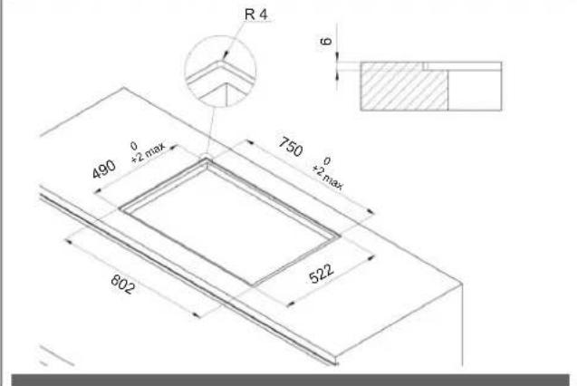 Fulgor Milano FHH 600 ID TC BK - 3.3.A INDUCTION HOB INSTALLATION - 4