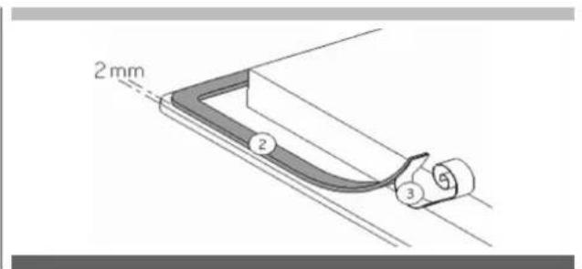 Fulgor Milano FHH 600 ID TC BK - Comment débuter le joint : - 1