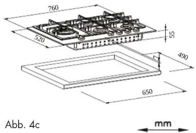 Fulgor Milano FPH 7541 G WK X - Aufstellung - 4