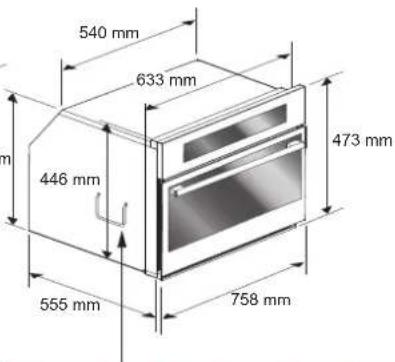 540 mm 633 mm 473 mm 446 mm 555 mm 758 mm