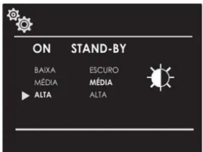 ON STAND-BY BAIXA ESCURO MÉDIA MÉDIA ALTA ALTA