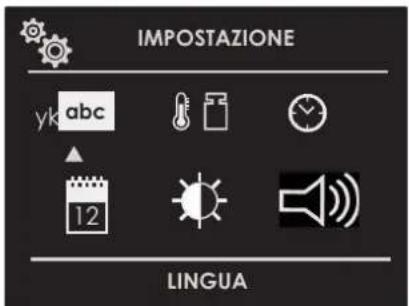 IMPOSTAZIONE yk abc 12 LINGUA