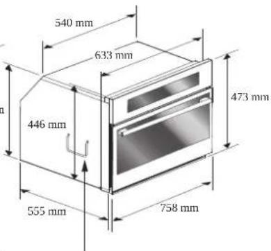 540 mm 633 mm 473 mm 446 mm 555 mm 758 mm