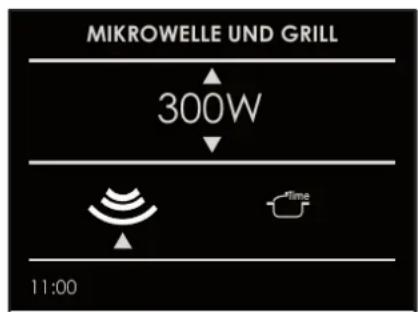 MIKROWELLE UND GRILL 300W 11:00