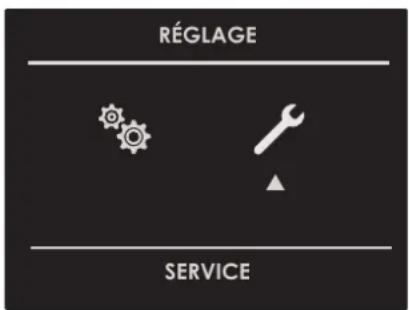 RÉGLAGE SERVICE