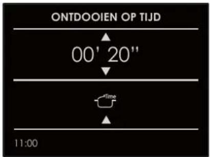 ONTDOOIEN OP TIJD 00' 20" Time 11:00