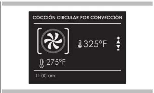 COCCIÓN CIRCULAR POR CONVECCIÓN 325°F 275°F 11:00 am