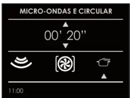 MICRO-ONDAS E CIRCULAR 00' 20" 11:00