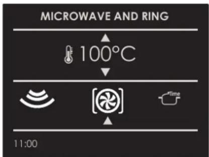 MICROWAVE AND RING 100°C 11:00