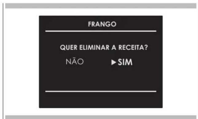 FRANGO QUER ELIMINAR A RECEITA? NÃO ▶ SIM