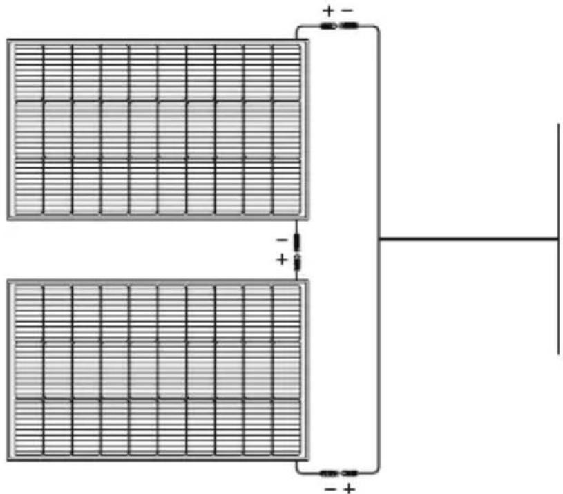 ECOFLOW 100 W Flexible Solar Panel - Nello schema è mostrato un collegamento in serie: - 1