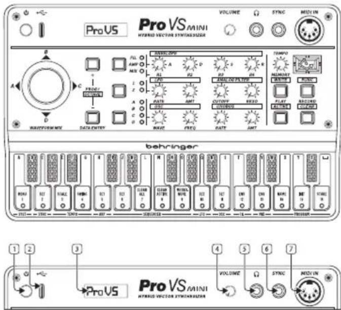BEHRINGER PRO-VS MINI - PRO VS MINI Controls - 1