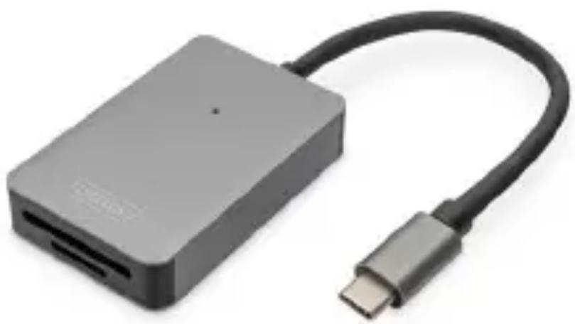 Digitus DA-70333 - Lecteur de carte USB-C, 2 emplacements, High Speed - 1