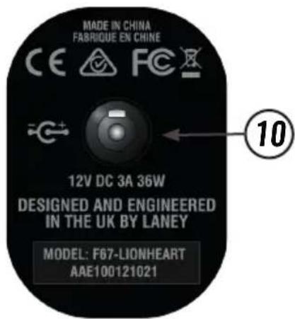 MADE IN CHINA FABRIQUE EN CHINE CE FCE 12V DC 3A 36W DESIGNED AND ENGINEERED IN THE UK BY LANey MODEL: F67-LIONHEART AAE100121021 10