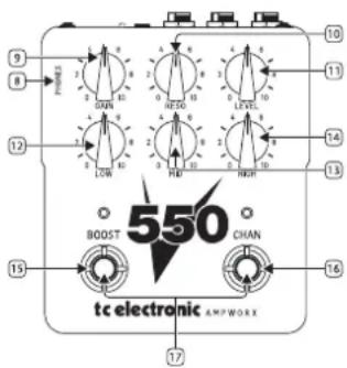 TC ELECTRONIC V550 - Controles - 2