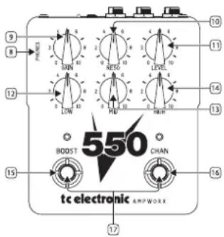 TC ELECTRONIC V550 - Bedienelemente - 2