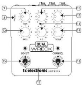 TC ELECTRONIC Dual Wreck - Controles - 2