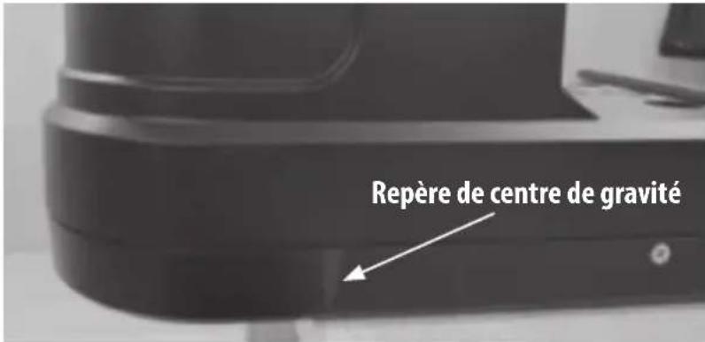 Repère de centre de gravité