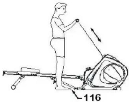 BH FITNESS Vario Program R350 - VERGRENDELD ZADEL: - 2