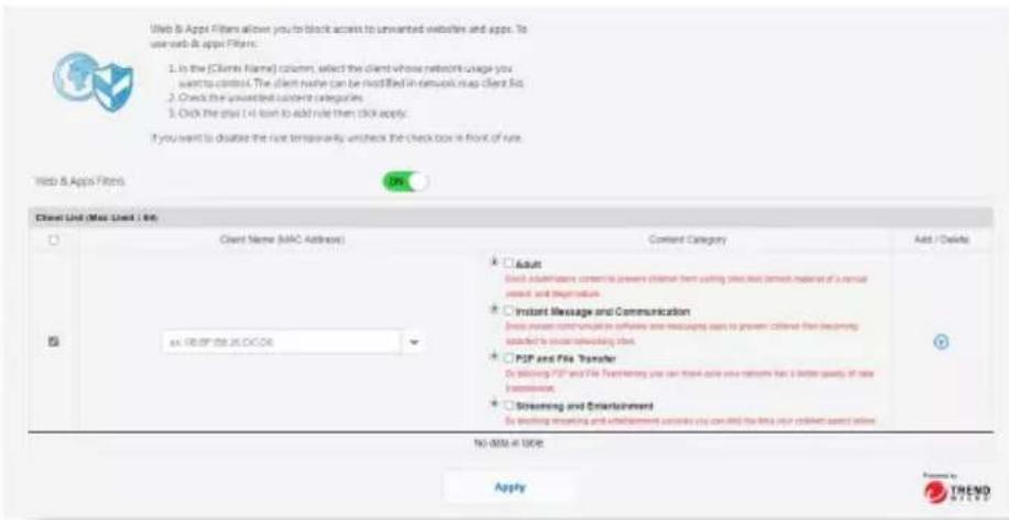 ASUS ExpertWiFi EBM68 - Pour utiliser le filtrage de sites et d'applications : - 1