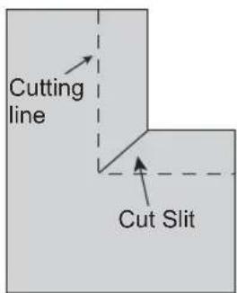 Cutting line Cut Slit