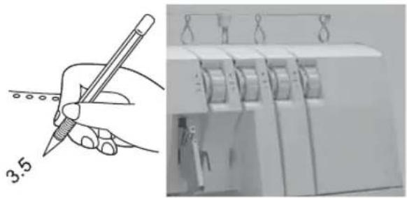 SINGER Heavy Duty HD0400S - HOW TO CHANGE THREADS / TIE ON METHOD - 3