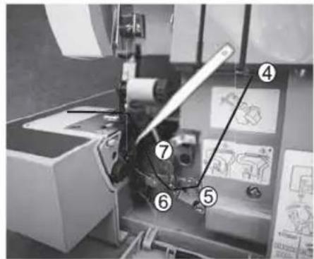 Labeled mechanical assembly diagram showing numbered components for identification
